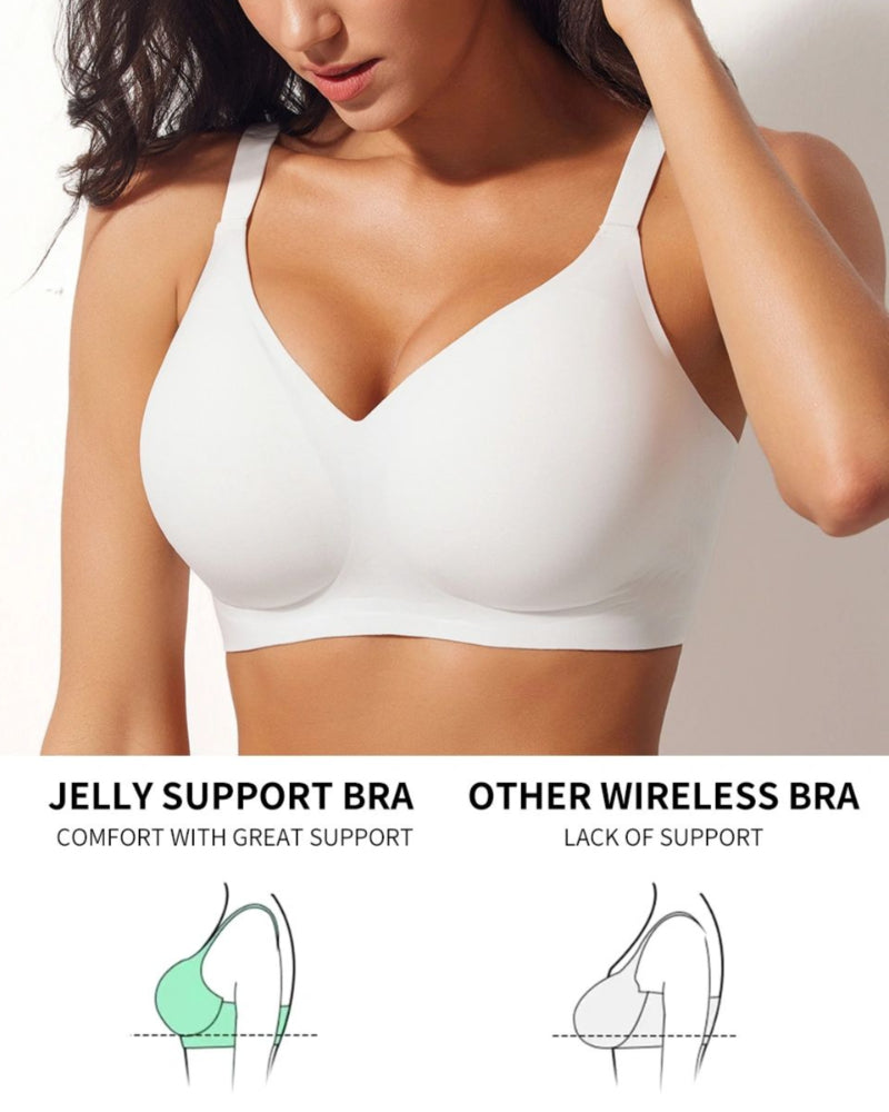 Jelly Wireless Women Comfortable Push Up Bra