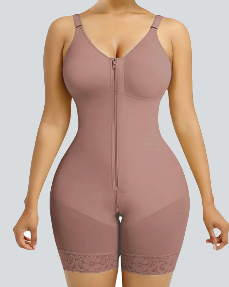 Colombian Faja Tummy Control Butt Lifter with Zipper Crotch