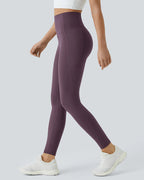 Butt Lifting Tummy Control Side Pocket High Waisted Shaping Training Leggings