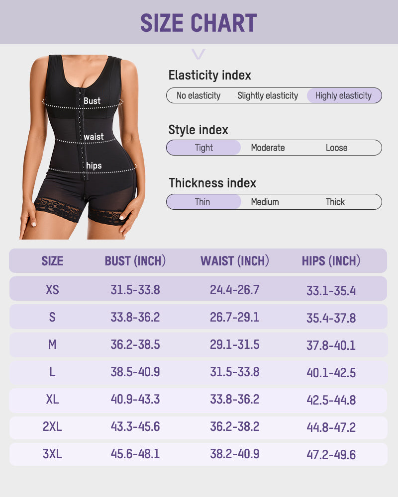 Extra Plus Size Shaper Bodysuit Tummy Control Shapewear With Bra