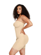 Strapless shaping bodysuit
