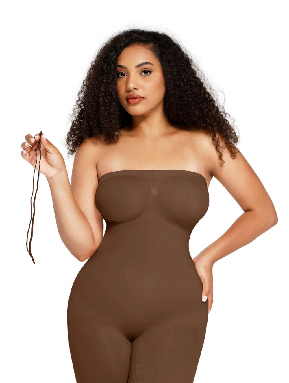 Strapless shaping bodysuit