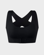 Front Closure Cross-Back Wireless Posture Bra