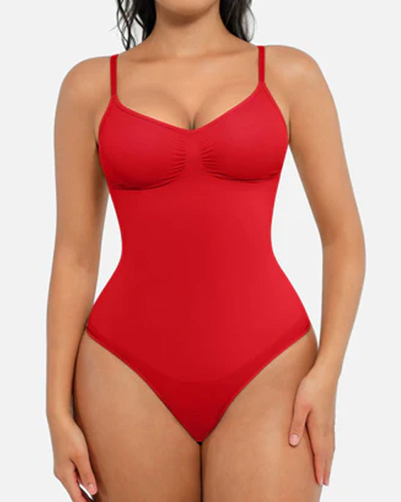 Tummy Control Bodysuit Seamless Sculpting Snatched Waist Body Suit Thong