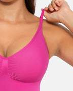 Tummy Control Bodysuit Seamless Sculpting Snatched Waist Body Suit Thong