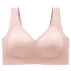 Seamless Wireless V-Neck Jelly Bra Tank Top