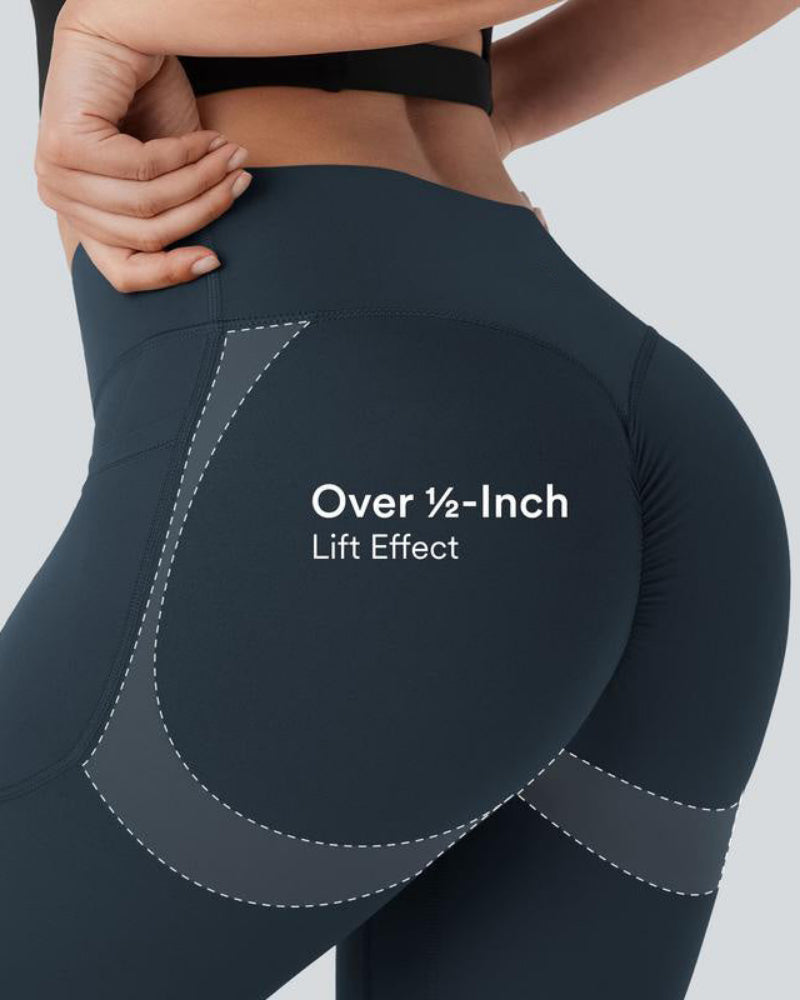 High Waisted Butt Lifting Tummy Control Side Pocket Shaping Training Leggings