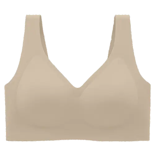 Seamless Wireless V-Neck Jelly Bra Tank Top